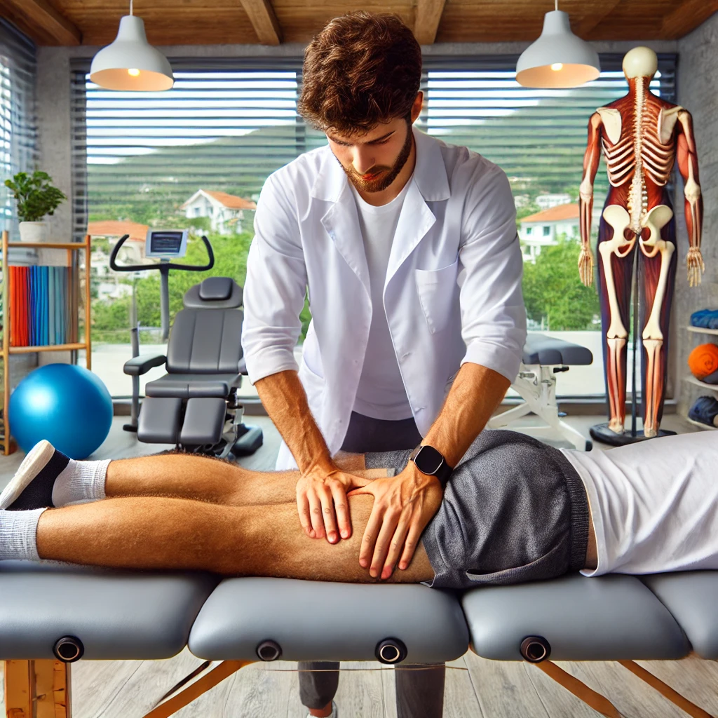 Kalça ve Uyluk Çevresi Yaralanmaları Antalya ve Alanya Antalya'da iyi donanımlı bir klinikte kalça ve uyluk yaralanmaları tedavisi uygulayan fizyoterapist.