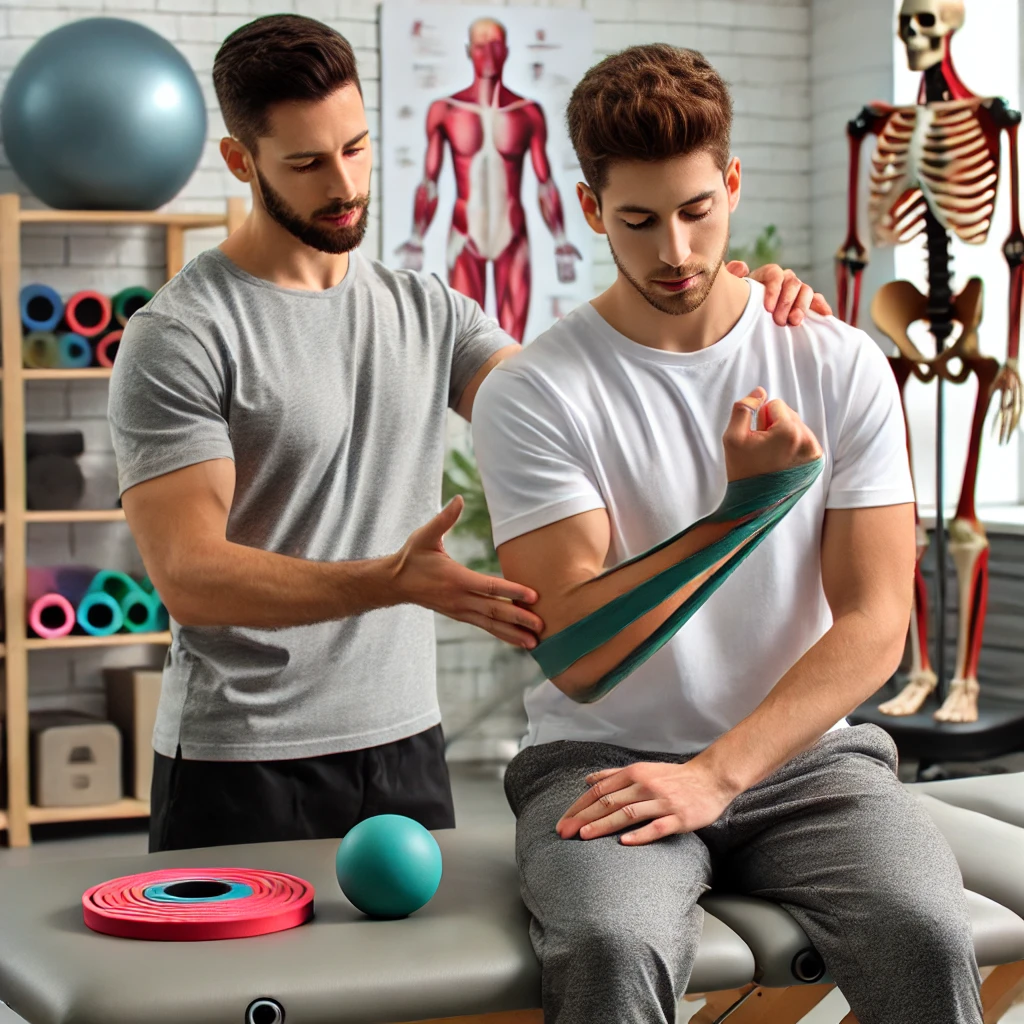 Omuz İnstabilitelerinde Rehabilitasyon Antalya ve Alanya Antalya'da modern, iyi donanımlı bir klinikte omuz instabilitesi rehabilitasyonu uygulayan fizyoterapist.